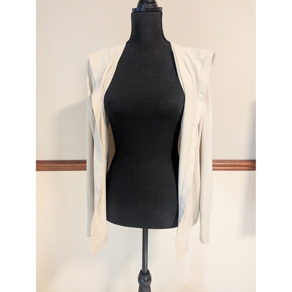 Women's Nike dri-fit yoga open front cardigan with hood & thumb holes size S - Picture 3 of 10